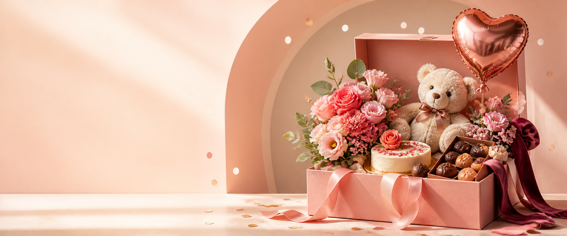 Arreglo de flores y detalles de Regalos Sorpresa Medellín